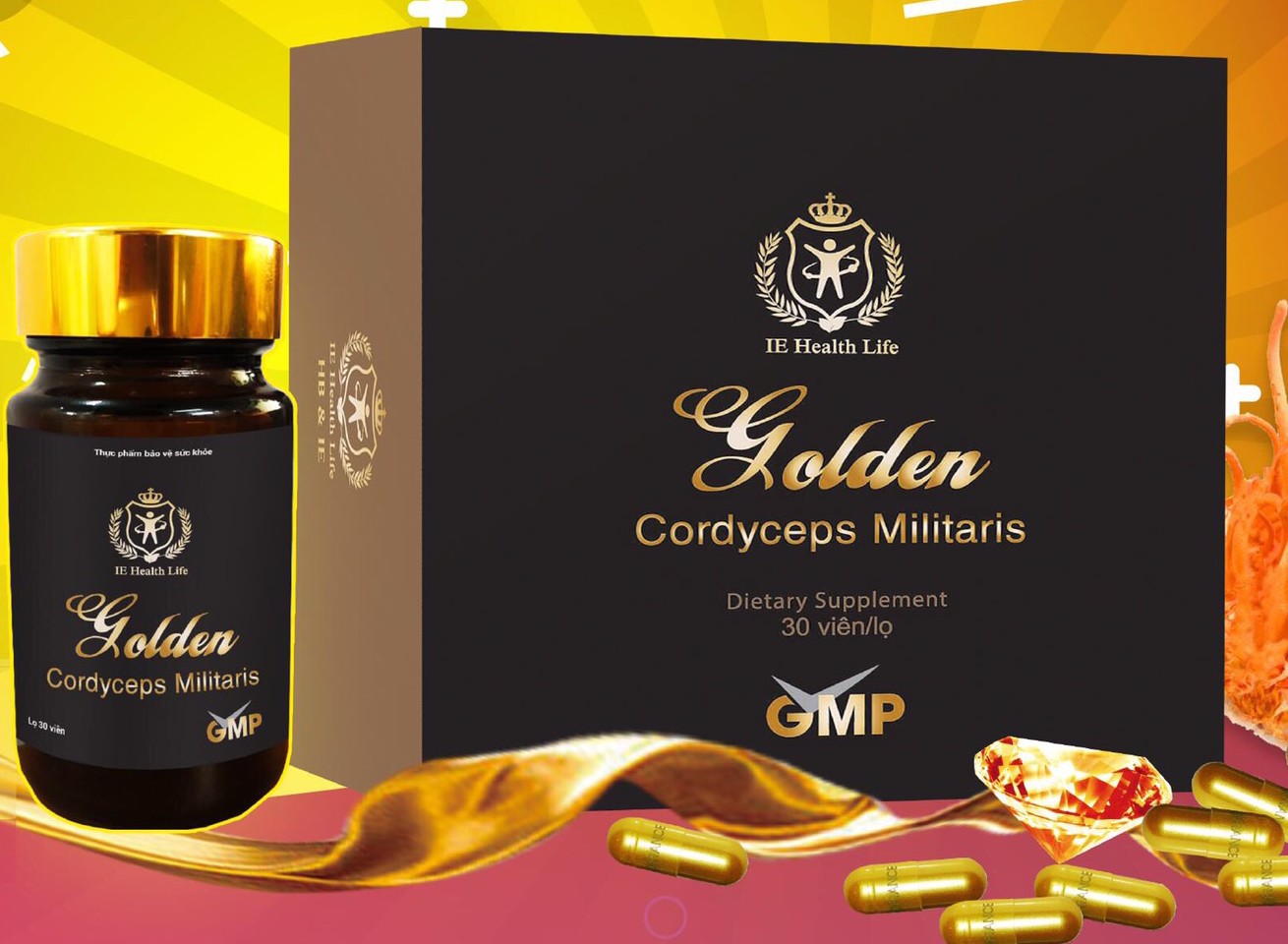 Viên nang trùng thảo golden GMP